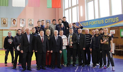 Команда студентов ГрГУ имени Янки Купалы стала победителем республиканской универсиады по греко-римской борьбе – 2016
