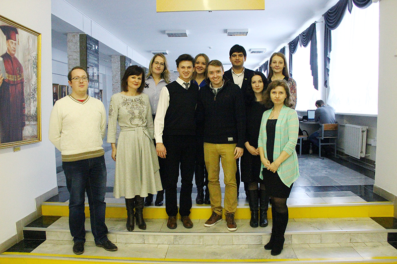 ГрГУ имени Янки Купалы посетил вице-президент Международной сети студентов по обмену Erasmus Мэттью Клемо