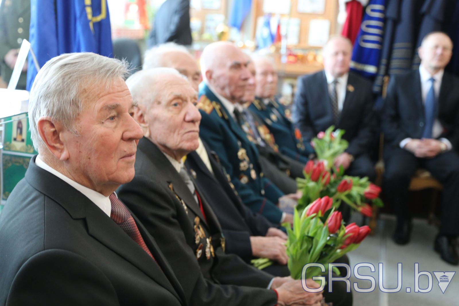 ГрГУ, 70 лет победы, ветераны