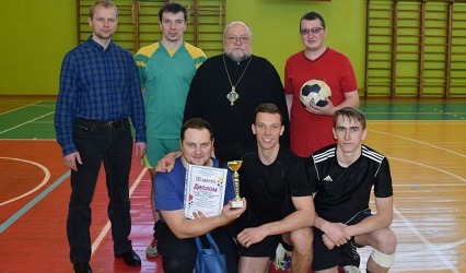 Сотрудники ГрГУ имени Янки Купалы приняли активное участие в турнире по мини-футболу среди сборных команд Гродненской епархии