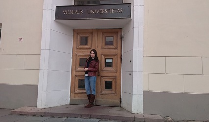 Магистрантка юридического факультета в рамках проекта TRADIR посетила Вильнюсский университет (Литва)