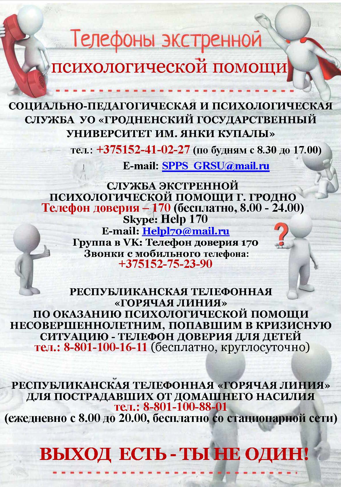 Гродненский государственный университет имени Янки Купалы - Контакты