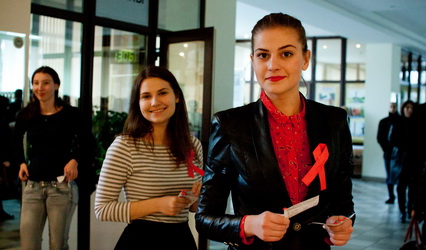 СППС: сацыяльна-педагагічная і псіхалагічная служба сумесна са студэнтамі правяла акцыю «Будучыня без СНІДу!»