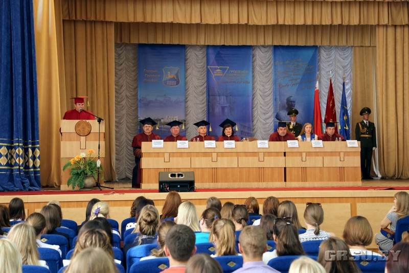 Посвящение в первокурсники состоялось в ГрГУ имени Янки Купалы