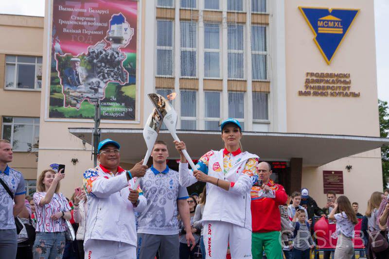 Гродна прыняў эстафету «Полымя міру»