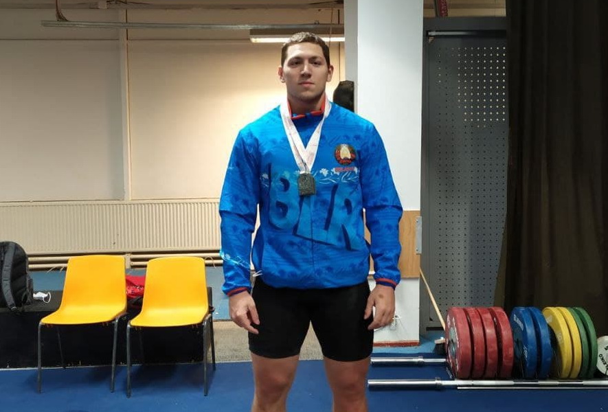 Студент ГрГУ имени Янки Купалы завоевал три награды чемпионата Европы среди молодежи U23 по тяжелой атлетике