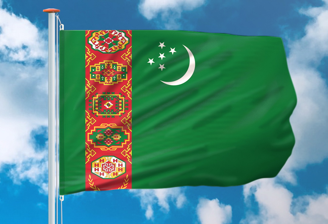 Vlag Turkmenistan 150x225cm