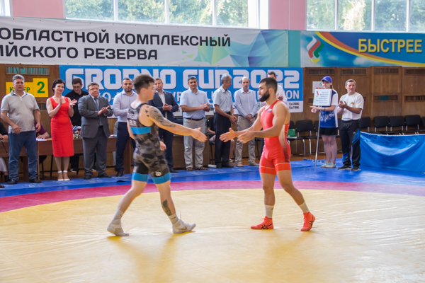 Каманды ГрДУ імя Янкі Купалы і Уральскага федэральнага ўніверсітэта імя першага Прэзідэнта Расіі Б.М. Ельцына сышліся ў паядынку па грэка-рымскай барацьбе