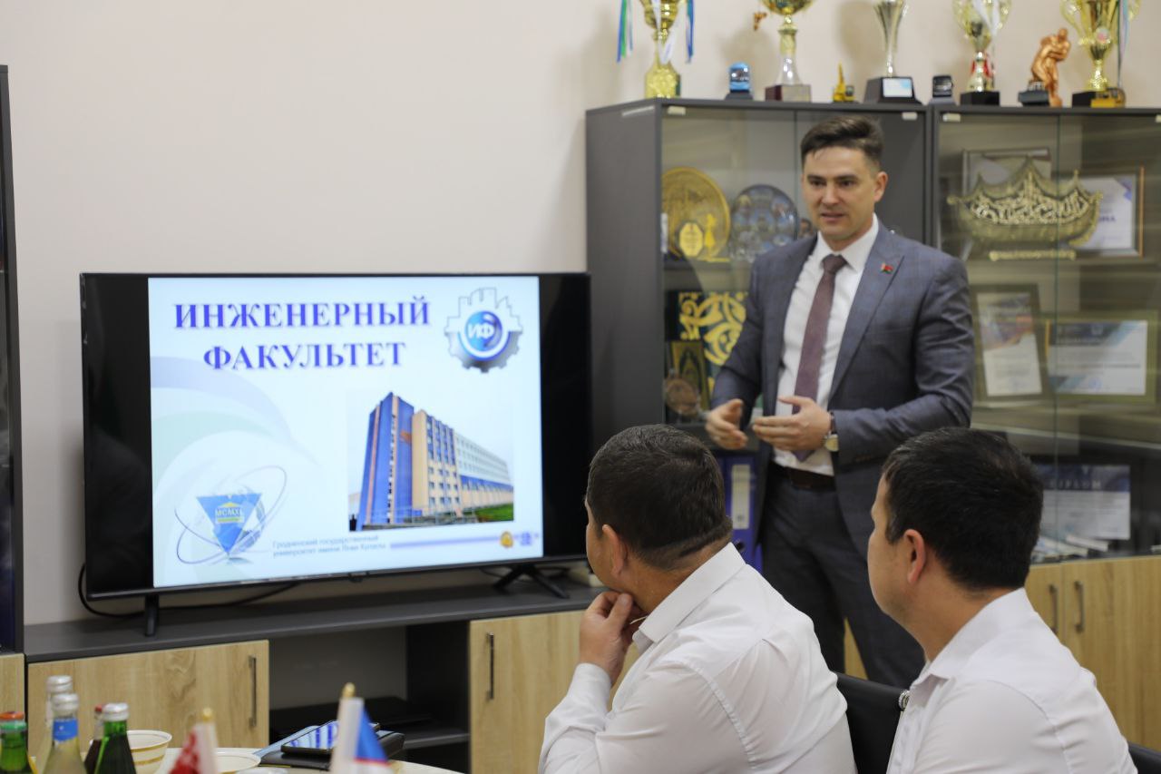 Декан инженерного факультета с рабочим визитом посетил Ташкентский государственный транспортный университет