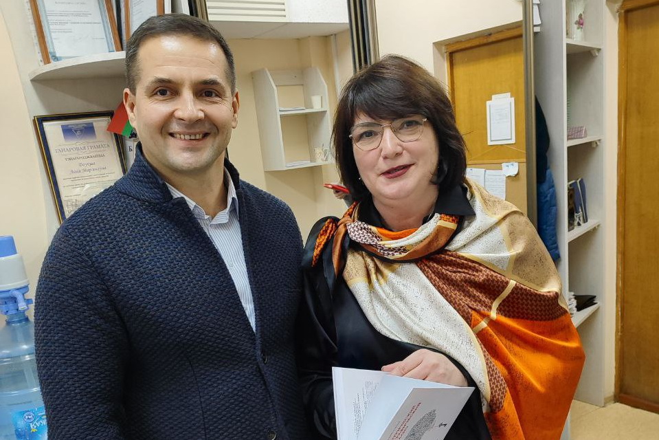 Приглашенный профессор из КГУ Мария Сапоровская посетила ГрГУ имени Янки Купалы