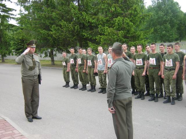 Курсанты военного факультета приняли участие в смотре спортивно-массовой работы среди военных учебных заведений Республики Беларусь